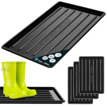 Odkapávač na obuv 45x30 cm sada 3 ks – Barva černá