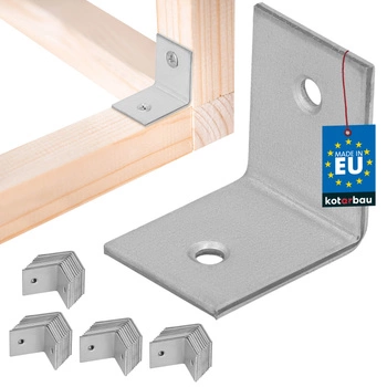 Tesařský úhelník nerezový pozinkovaný 30x30x25 mm sada 50 ks.