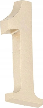 Číslo domu "1" číslo dveří 5 cm satén