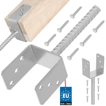 Základna sloupu s u-tyčí pro zapuštění 90 mm