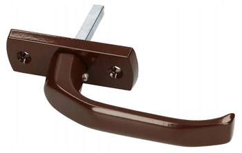 Krátká dveřní klika 125 mm dveře branka - Barva hnědá