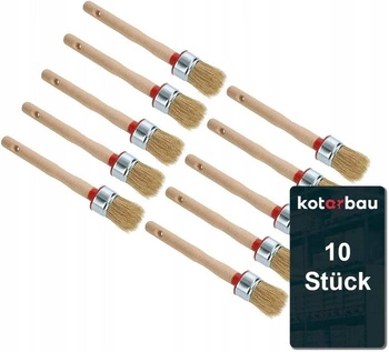 Sada 35mm kulatých kroužkových kartáčů 10ks.