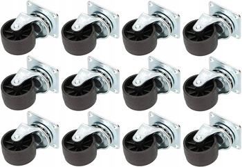 Nábytková otočná kolečka fi 40 pvc ložiska - 12 ks.