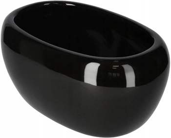 Květináč keramický dlouhý obal 270 mm - Barva černá