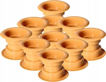 Těsnění pro dveře větrací trubka - 10 ks - Barva buk