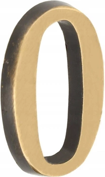 Číslo domu "0" číslo dveří 3d 5cm patina