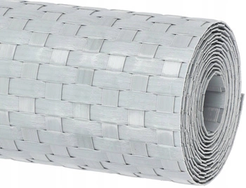 Panelová krycí páska na plot ratan 19x255 cm světle šedá kotarbau