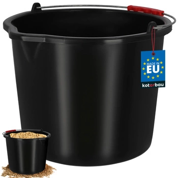Vědro stavební hospodářské s výlevkou 16 l černé