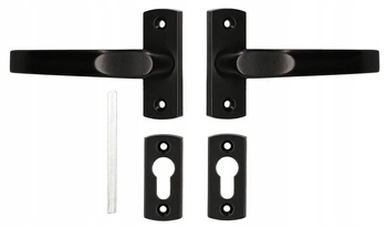 Klikový klíč dveřní štítek 125mm branka - Barva černá