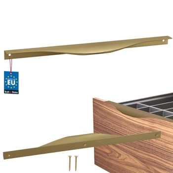 Uchyt nábytkový hliníkový zlatý mat 320/340 mm