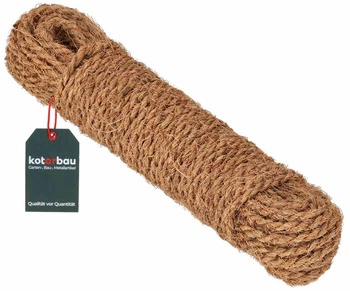 Kokosová šňůra přírodní 25m provazové vlákno škrabadlo