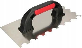 Hladítko z nerezové oceli 270 půlkruhových zubů