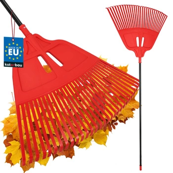 Vějířové hrábě na listí 68 cm + hliníková násada 1,5 m