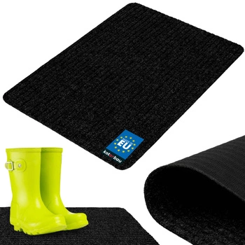 Rohožka na boty savá protiskluzová kobereček rohož černá 70x50 cm