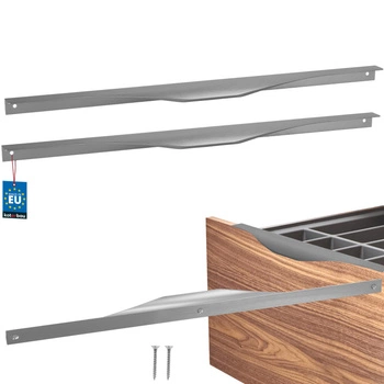 Uchyt nábytkový hliníkový stříbrný 416/436 mm sada 2 ks.