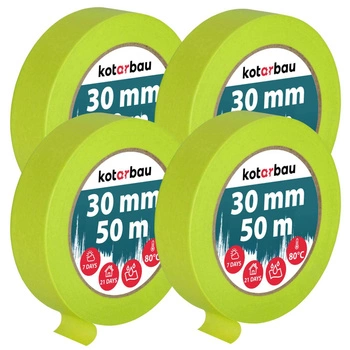 Maskovací páska neonová 30mm 50m sada 4 ks.