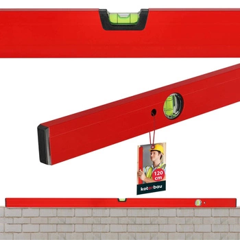 Vodováha hliníková stavební červená 120 cm