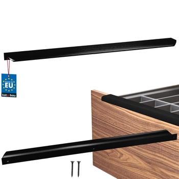 Uchyt nábytkový hliníkový černý mat 416/436 mm