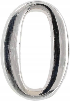 Číslo domu "0" číslo dveří 5 cm chrom