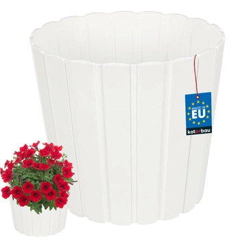 Květináč plastový bílý 26,5 cm