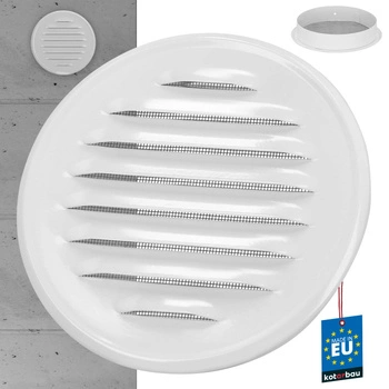 Větrací mřížka z nerezové oceli s kulatými oky fi 150 mm