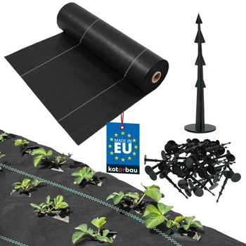 Zahradní textilie univerzální proti plevelům s kolíky 110 g/m2 0,8x100 m