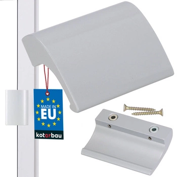 Držák balkonový na dveře okno - Barva stříbrná