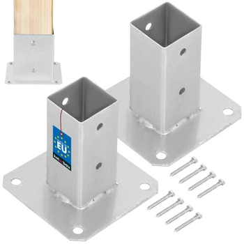 Šroubovaný podstavec pro tyč 50x50 mm sada 2 ks.