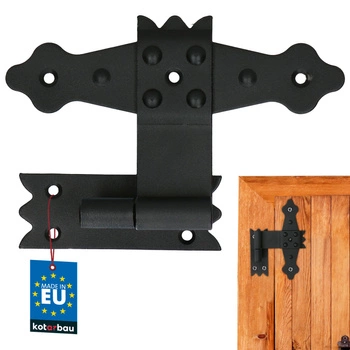 Závěs pro okenice altán středový ocelový retro černý 160 mm