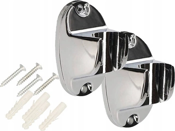 Pevný držák pro sprchovou hlavici 64mm chrom sada 2 ks.