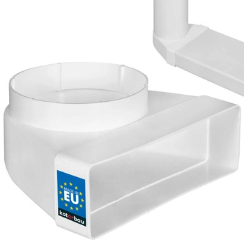 Připojovací koleno 204x60 variabilní ventilace 125