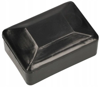 Plastová krytka plotového sloupku černá 60x40 mm sada 100 ks.