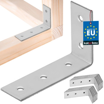 Tesařský úhelník nerezový pozinkovaný 50x80x25 mm sada 25 ks.