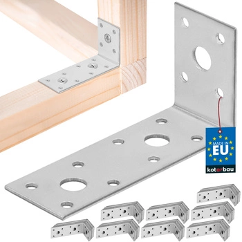 Tesařský úhelník nerezový pozinkovaný 100x50x35 mm sada 100 ks.