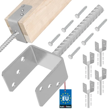 Základna sloupu se zapichovací tyčí 100 mm sada 4 ks.