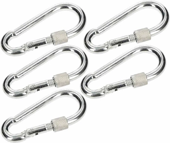 Karabina otočná 90 háček na lano - 5 ks.