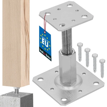 Vertikálně nastavitelný držák sloupu 110x80 mm