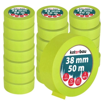 Maskovací páska neonová 38mm 50m sada 24 ks.