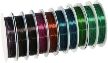 Měděný drát na cívce 0,5 mm x 5 m sada 10 ks.