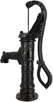 Ruční zahradní pumpa abisynská na vodu, litinová - Barva černá