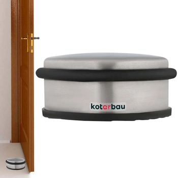 Volně stojící dveřní zarážka stříbrný 4 cm