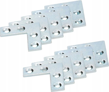 Plochá rohová spojka 30x30x10 mm sada 100 ks.
