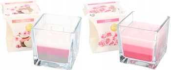 Sada skleněných vonných svíček tricolour - 2 ks. kotarbau