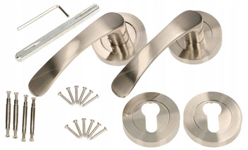 Sada dveřních klik 110 mm satin plate insert