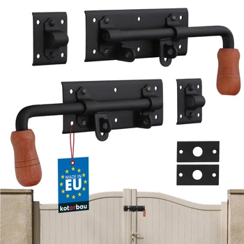 Garážová závora dveře brány ocel pravá a levá 280 mm sada 2 ks.