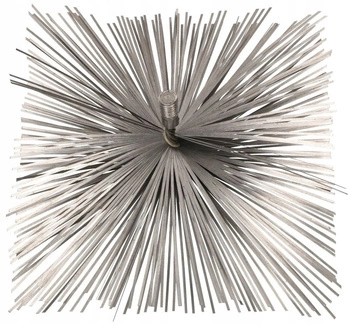 Kotarbau čistič komínů s kartáčem na sporák 180 mm stříbro