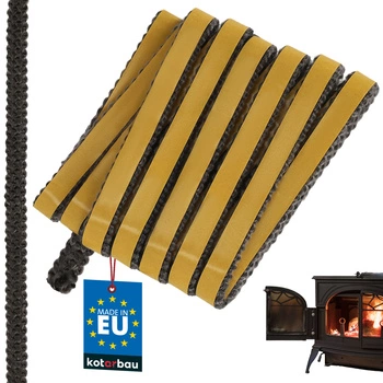 Samolepicí páska na těsnění krbu a kamen 12x4 mm 2,5 m