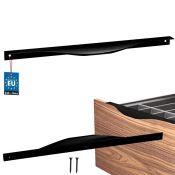 Uchyt nábytkový hliníkový černý mat 320/340 mm