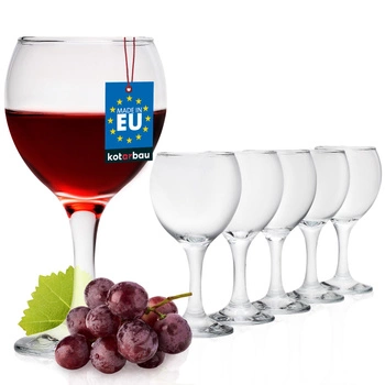 Sklenice na červené víno 210 ml sada 6 ks.