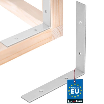 Tesařský úhelník nerezový pozinkovaný 150x150x25 mm